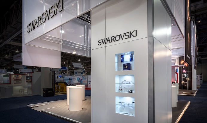 Misfit Swarovski Trade Show Booth Feature Area 