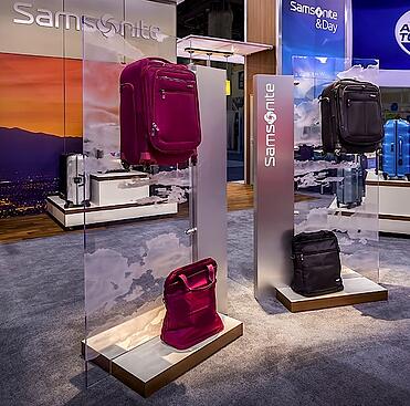Samsonite Lightweight Luggage Display