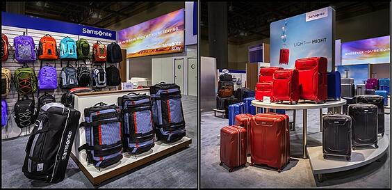 Samsonite Trade Show Luggage Displays