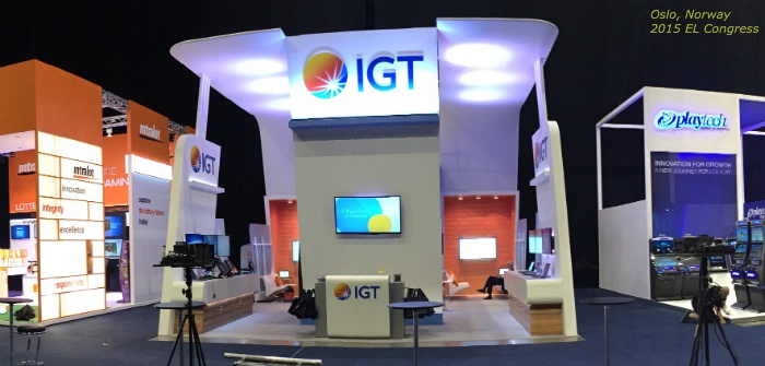 IGT Booth in Oslo, Norway for 2015 EL Congress