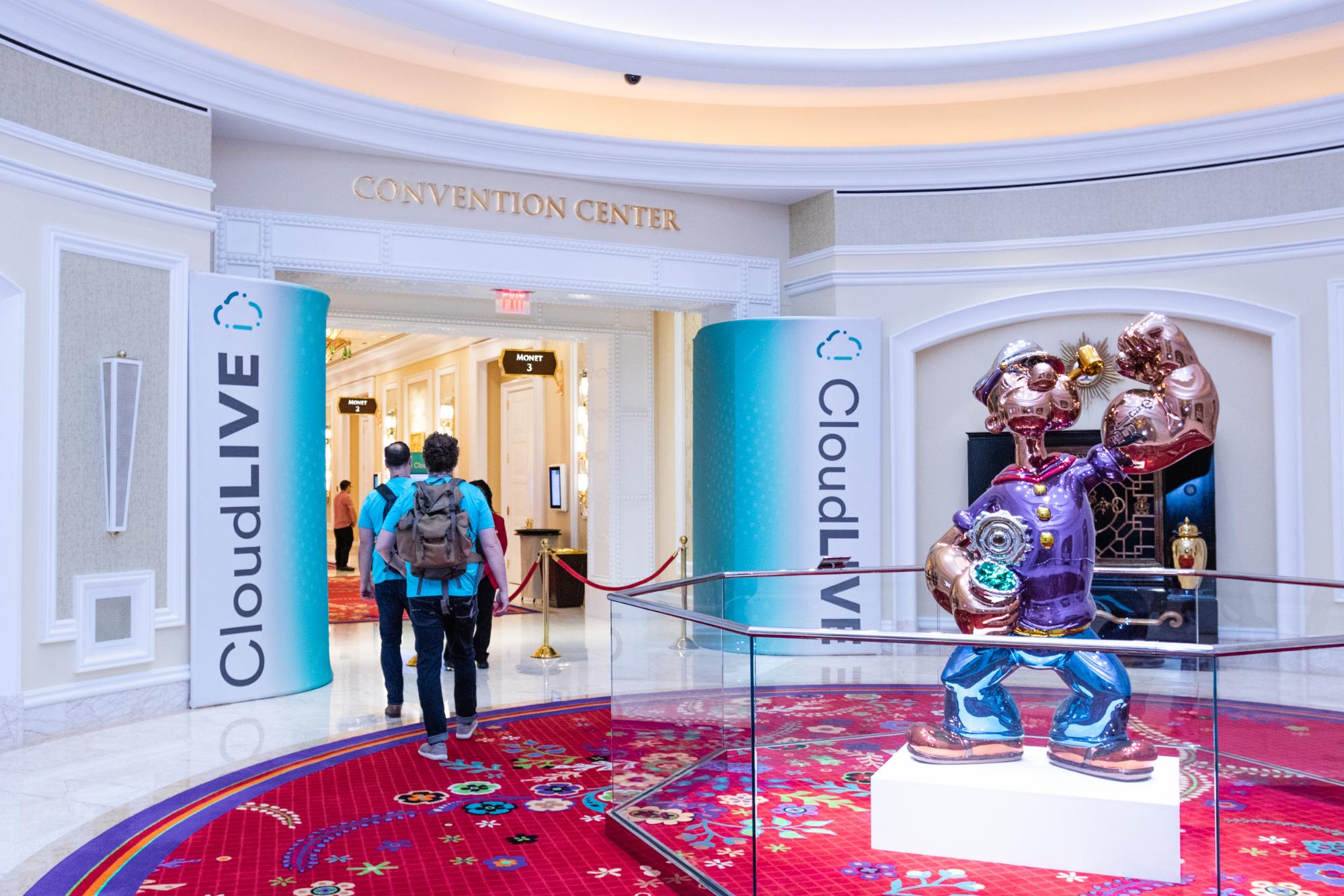 CloudLIVE event entrance