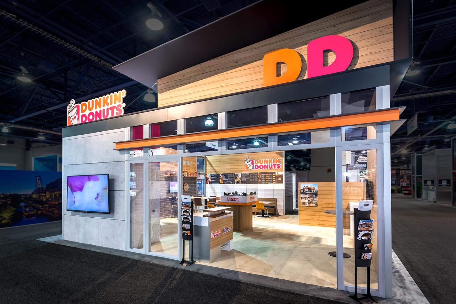 Dunkin' Donuts trade show exhibit