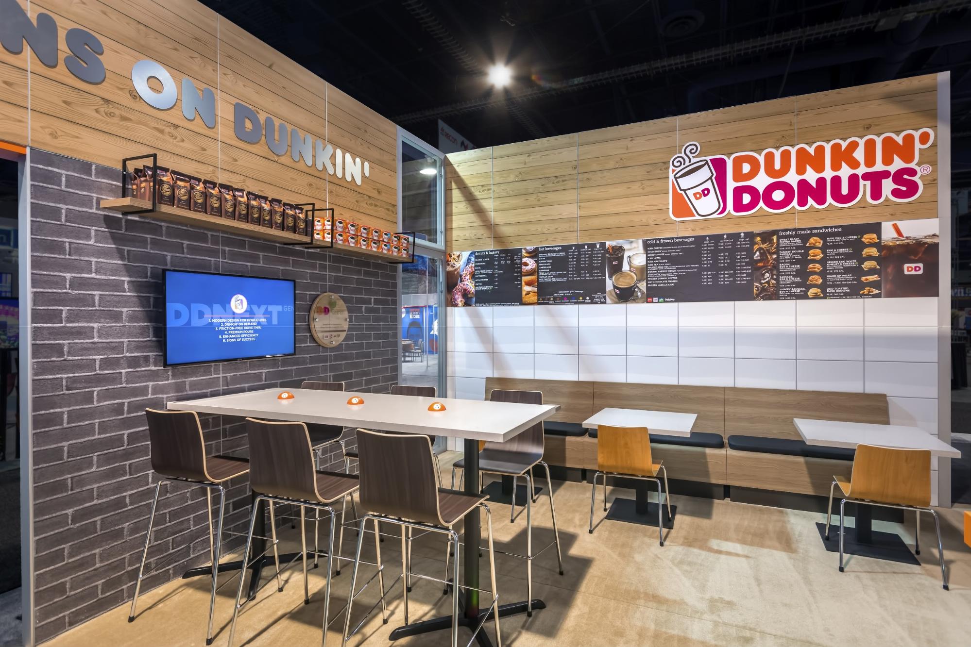 Dunkin' Donuts trade show exhibit