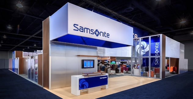 Award Winning Rental Exhibit for Samsonite Travel Goods Show 2015 