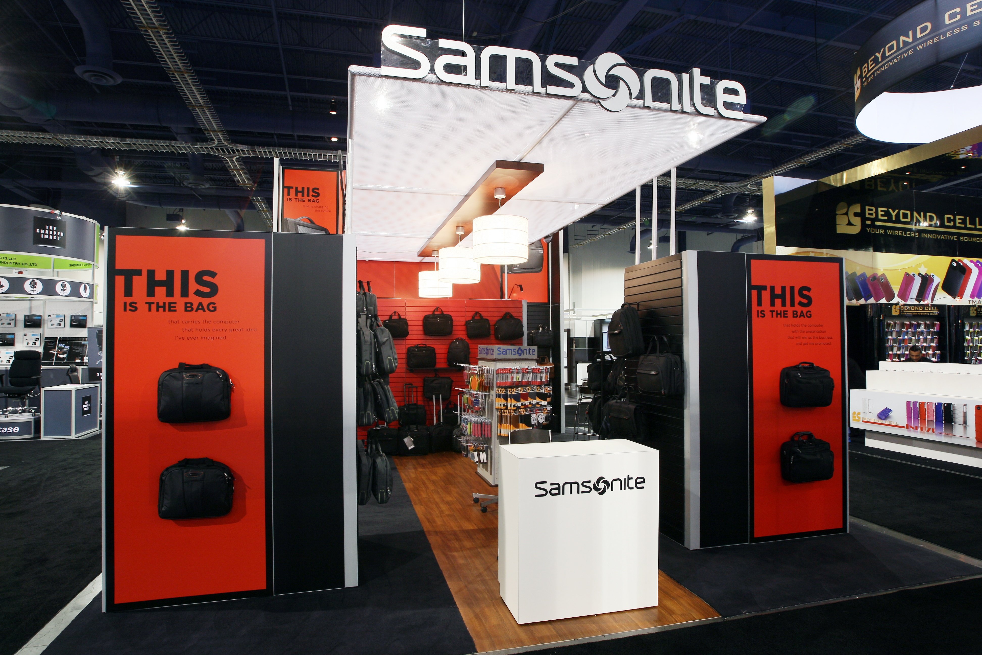 Samsonite Sign Hill & Partners signs Samsonite as client. designs and manages booth ...